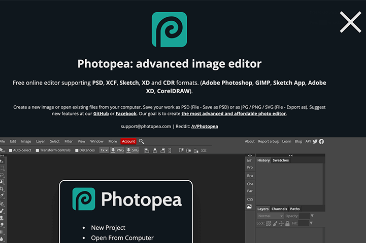 photopea.com - interesting website on the internet