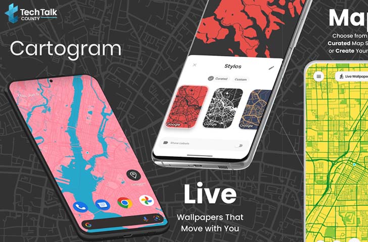 Cartogram - Live Map Wallpaper